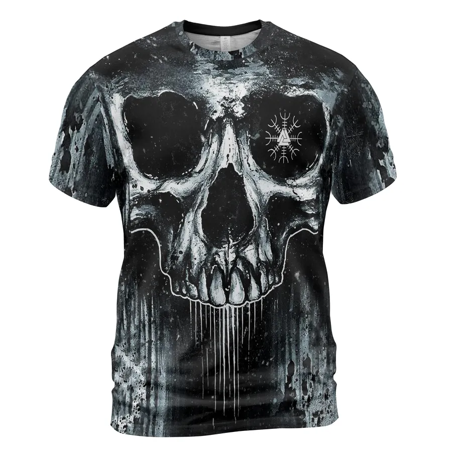 Viking Shirts – Viking Skull In Decay Art Savage Design Viking Shirts – Viking Skull In Decay Art Savage Design