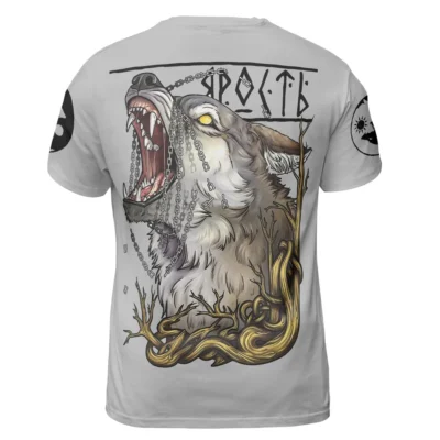 Viking T Shirt – Epic Yin Yang Wolf T Shirt With Norse Balance Theme