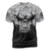 Viking Tee Shirts – Viking Skull Art with Camouflage Pattern