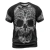 Mythic Viking T Shirt – Skull Celtic Tree of Life with Fenrir Symbol