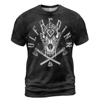 Mythic Viking T Shirt – Ulfhedinn Until Valhalla Skull