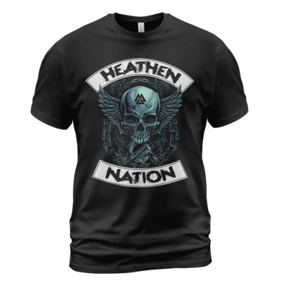 Viking T Shirt Heathen Viking Skull Drawing Bold Iconic Essential Statement