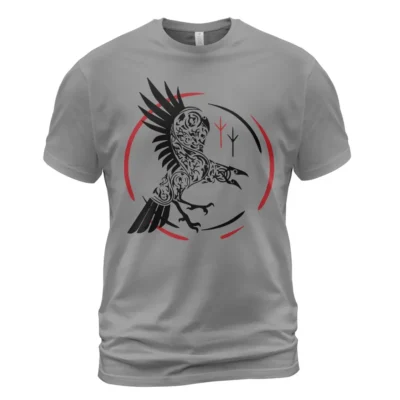 Viking T Shirts Viking Celtic Raven Sacred Nordic Icon