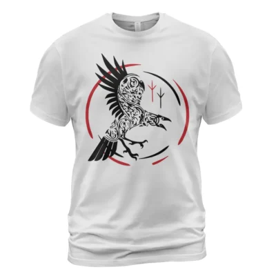 Viking T Shirts Viking Celtic Raven Sacred Nordic Icon