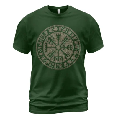 Viking T Shirts Symbol Vegvisir Norse Compass Rune Sacred Nordic Icon