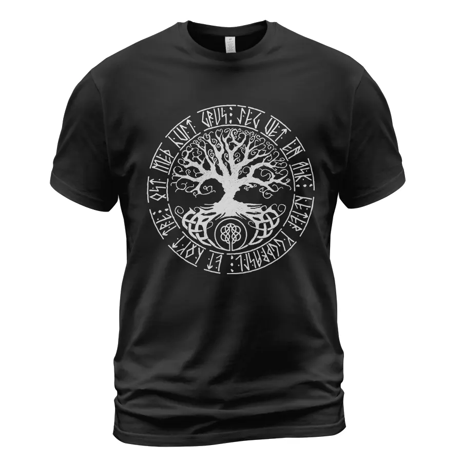 Viking Tee Shirts Yggdrasil Rune Ancient Saga Legacy Viking Tee Shirts Yggdrasil Rune Ancient Saga Legacy