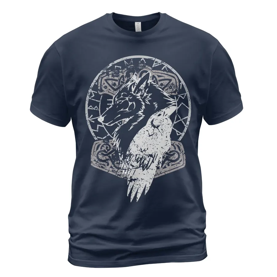 Viking Tee Shirts Norse Raven Viking Wolf Art Old Ways Tribute Viking Tee Shirts Norse Raven Viking Wolf Art Old Ways Tribute