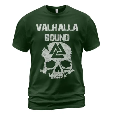 Viking Tee Shirts Valhalla Bound Viking Skull Art Eternal Viking Legacy