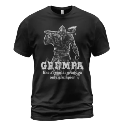 Viking Shirt Grumpa Like A Regular Grandpa Only Grumpier Ultimate Legendary Powerful Meaning