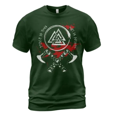 Viking Tees Norse Axe And Valknut Symbol Ultimate Legendary Essential Meaning Viking Tees Norse Axe And Valknut Symbol Ultimate Legendary Essential Meaning