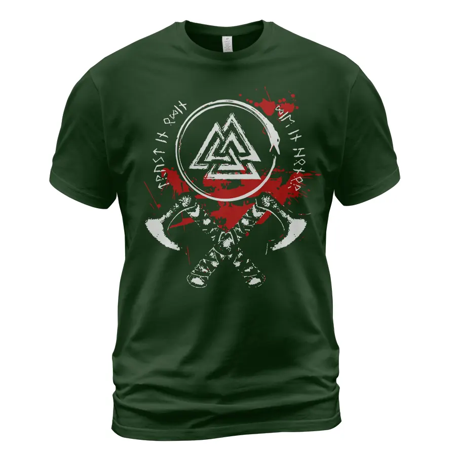 Viking Tees Norse Axe And Valknut Symbol Ultimate Legendary Essential Meaning Viking Tees Norse Axe And Valknut Symbol Ultimate Legendary Essential Meaning