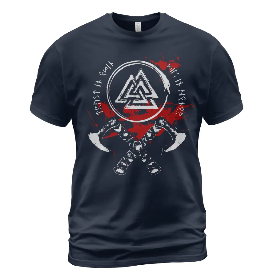 Viking Tees Norse Axe And Valknut Symbol Ultimate Legendary Essential Meaning Viking Tees Norse Axe And Valknut Symbol Ultimate Legendary Essential Meaning