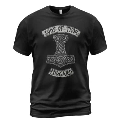 Viking Tees Sons Of Thor Midgard Legendary Powerful Complete Meaning