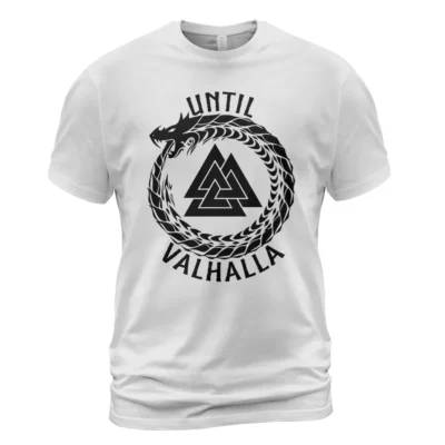 Viking Tees Until Valhalla Jormungandr Symbol Legendary Powerful Norse Meaning