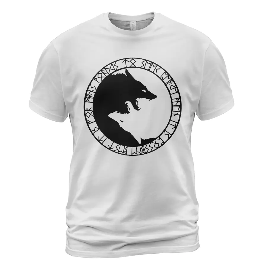 Norse Tee Yin Yang Viking Wolf Rune Timeless Myth And Meaning Norse Tee Yin Yang Viking Wolf Rune Timeless Myth And Meaning