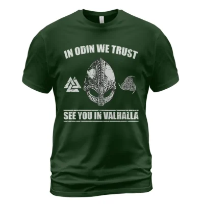 Norse Tee In Odin We Trust See You In Valhalla Epic Norse Symbol Guide