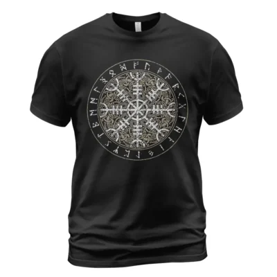 Viking Shirts For Men - Helm Of Awe Viking Warrior Rune Iconic Norse Meaning Guide