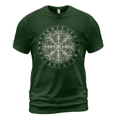 Viking Shirts For Men - Helm Of Awe Viking Warrior Rune Iconic Norse Meaning Guide