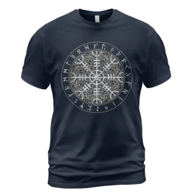 Viking Shirts For Men - Helm Of Awe Viking Warrior Rune Iconic Norse Meaning Guide