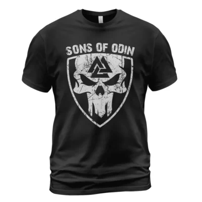 Viking Store Viking T Shirt Sons Of Odin Valknut Viking Skull Art Bold Timeless Symbol Meaning