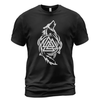 Viking Store Viking T Shirt Norse Wolf Art Valknut Symbol Simple Strong Symbol Guide