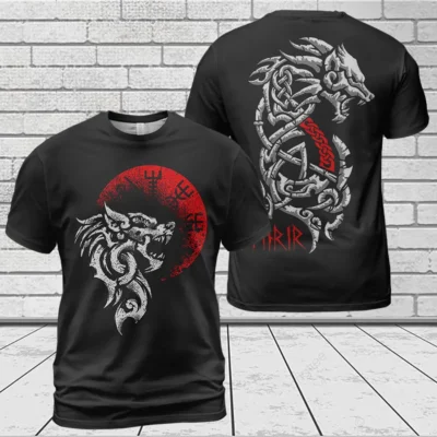 Viking Shirt Fenrir Clothing Strong Meaning