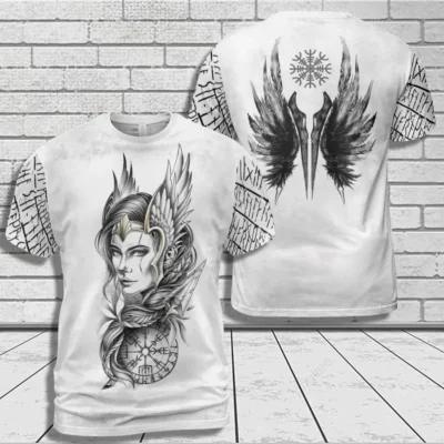 Viking Shirt Norse Valkyrie Art Warrior Style