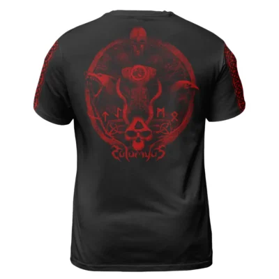 Viking Shirt Valknut Symbol Fenrir Clothing Dark Style