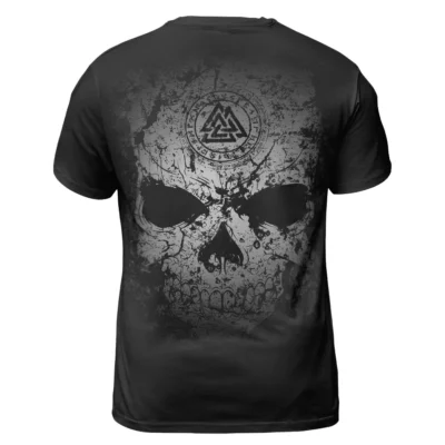 Viking Shirt Viking Skull Art With Valknut Symbol Viking Spirit