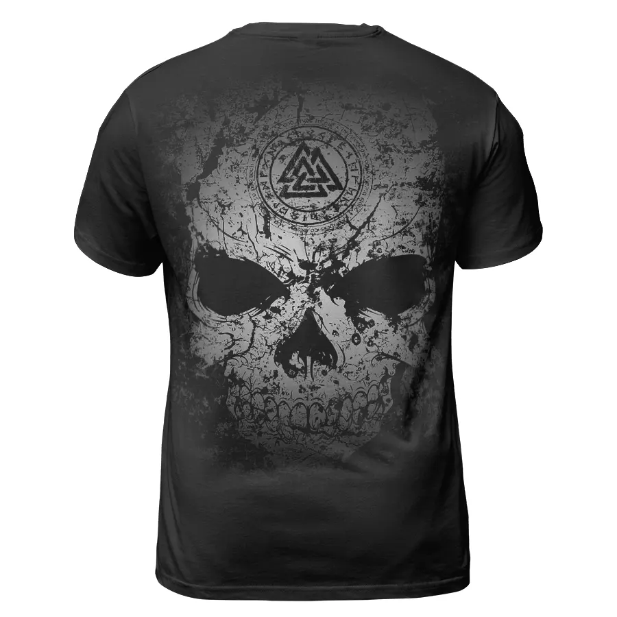 Viking Shirt Viking Skull Art With Valknut Symbol Viking Spirit Viking Shirt Viking Skull Art With Valknut Symbol Viking Spirit