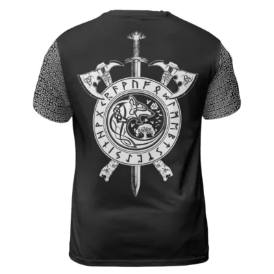 Viking Shirt Viking Wolf Symbol Viking Spirit