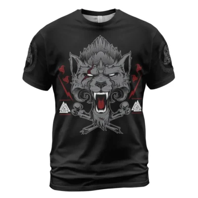 Bold Norse Tee - Wolf Of Odin - Valhalla Bound