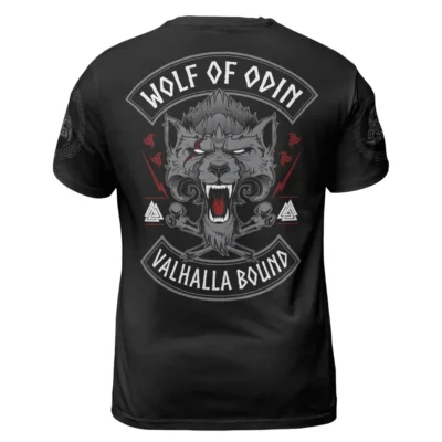 Bold Norse Tee - Wolf Of Odin - Valhalla Bound