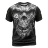 Dark Legendary Norse Tee - Bearded Viking Skull Legacy